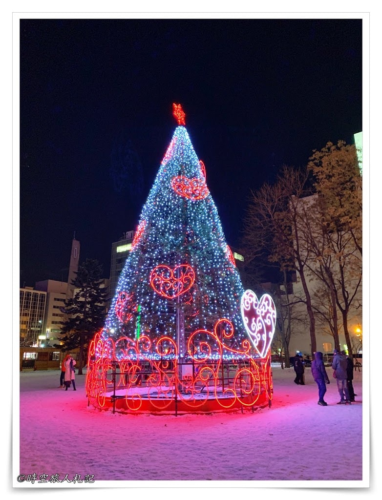 大通公園的聖誕燈樹